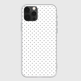 Чехол для iPhone 12 Pro Max с принтом Сердечки черные на белом в Тюмени, Силикон |  | heart pattern | hearts | polka dot hearts | сердечки | сердечки в стиле горошек | сердечки горошек | сердечки узорчик | сердце | сердце узор | узор горошек