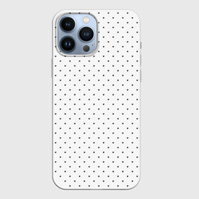 Чехол для iPhone 13 Pro Max с принтом Сердечки черные на белом в Тюмени,  |  | heart pattern | hearts | polka dot hearts | сердечки | сердечки в стиле горошек | сердечки горошек | сердечки узорчик | сердце | сердце узор | узор горошек