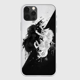 Чехол для iPhone 12 Pro Max с принтом Инь Янь в Тюмени, Силикон |  | art | black and white | chinese characters | good and evil | wolves | yin yang | арт | волки | добро и зло | инь янь | китайские иероглифы | черное и белое