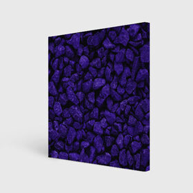 Холст квадратный с принтом Purple-$tone$ в Тюмени, 100% ПВХ |  | abstraction | forms | gravel | pebbles | purple | stones | texture | абстракция | галька | гравий | камни | текстура | фиолетовый | формы