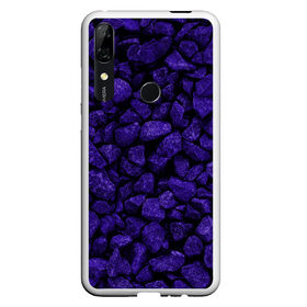 Чехол для Honor P Smart Z с принтом Purple-$tone$ в Тюмени, Силикон | Область печати: задняя сторона чехла, без боковых панелей | Тематика изображения на принте: abstraction | forms | gravel | pebbles | purple | stones | texture | абстракция | галька | гравий | камни | текстура | фиолетовый | формы