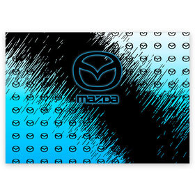 Поздравительная открытка с принтом MAZDA в Тюмени, 100% бумага | плотность бумаги 280 г/м2, матовая, на обратной стороне линовка и место для марки
 | 2020 | auto | mazda | sport | авто | автомобиль | автомобильные | бренд | мазда | марка | машины | спорт
