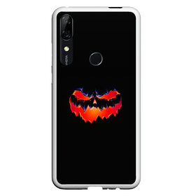 Чехол для Honor P Smart Z с принтом HALLOWEEN в Тюмени, Силикон | Область печати: задняя сторона чехла, без боковых панелей | злая тыква | подарок на хэллоуин | тыква светящаяся | хэллоуин