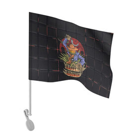Флаг для автомобиля с принтом Happy Halloween в Тюмени, 100% полиэстер | Размер: 30*21 см | blood | diablo | haloween | horror | дьявол | зомби | кости | кровь | мозги | мясо | страшилка | ужасы | хеллоуин | хелоуин