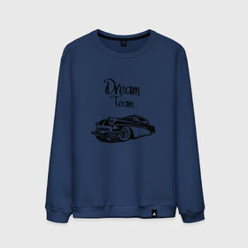 Мужской свитшот хлопок с принтом Dream Team в Тюмени, 100% хлопок |  | american cars | car | dream | muscle car | team | авто | автомобиль | надпись | тюнинг