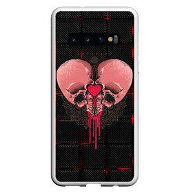 Чехол для Samsung Galaxy S10 с принтом Halloween love в Тюмени, Силикон | Область печати: задняя сторона чехла, без боковых панелей | Тематика изображения на принте: 