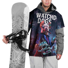 Накидка на куртку 3D с принтом Watch Dogs: Legion в Тюмени, 100% полиэстер |  | 