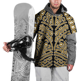 Накидка на куртку 3D с принтом этническое индейское в Тюмени, 100% полиэстер |  | Тематика изображения на принте: аборигены | игры | индеец | музыка | орнамент | плетение | растительность | татуировка | узор | фэнтези | черное | этническое
