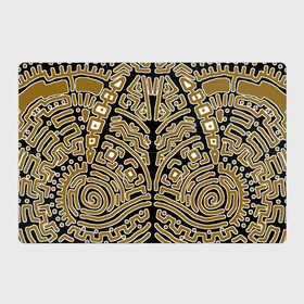 Магнитный плакат 3Х2 с принтом этническое индейское в Тюмени, Полимерный материал с магнитным слоем | 6 деталей размером 9*9 см | Тематика изображения на принте: аборигены | игры | индеец | музыка | орнамент | плетение | растительность | татуировка | узор | фэнтези | черное | этническое