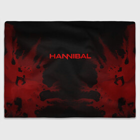 Плед 3D с принтом Hannibal в Тюмени, 100% полиэстер | закругленные углы, все края обработаны. Ткань не мнется и не растягивается | Тематика изображения на принте: hannibal | ганибал | ганнибал | лектер | лектор | мадс миккельсен | сериал | сериалы | хью дэнси