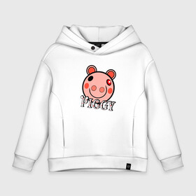 Детское худи Oversize хлопок с принтом ROBLOX PIGGY в Тюмени, френч-терри — 70% хлопок, 30% полиэстер. Мягкий теплый начес внутри —100% хлопок | боковые карманы, эластичные манжеты и нижняя кромка, капюшон на магнитной кнопке | Тематика изображения на принте: piggy | roblox | roblox games | roblox piggy | игра роблокс | пигги. | роблокс | роблокс пигги | робукс