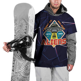 Накидка на куртку 3D с принтом Aliens в Тюмени, 100% полиэстер |  | Тематика изображения на принте: aliens | nasa | space | алиен | звезды | космос | наса | нло | прешелец | пришелец