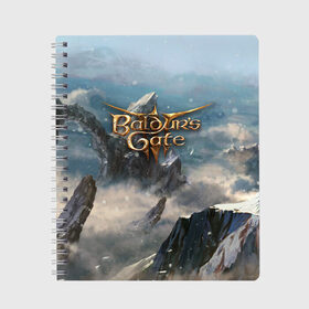 Тетрадь с принтом Baldurs Gate в Тюмени, 100% бумага | 48 листов, плотность листов — 60 г/м2, плотность картонной обложки — 250 г/м2. Листы скреплены сбоку удобной пружинной спиралью. Уголки страниц и обложки скругленные. Цвет линий — светло-серый
 | baldurs gate | dungeons and dragons | game | games | role play | rpg | игра | игры | подземелья и драконы | ролевые игры | рпг