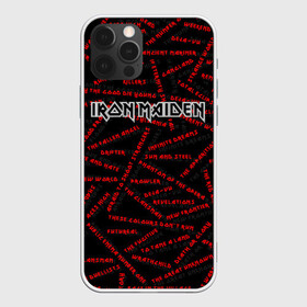 Чехол для iPhone 12 Pro с принтом IRON MAIDEN SONGS (Z) в Тюмени, силикон | область печати: задняя сторона чехла, без боковых панелей | dave | iron maiden | murray | music | percy harris | rock | адриан смит | айрон мэйден | брюс дикинсон | дэйв мюррей | железная дева | музик | нико макбрэйн | рок | стив харрис | ужасы | хеви метал | яник герс