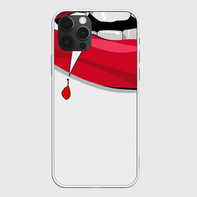 Чехол для iPhone 12 Pro Max с принтом Губы в Тюмени, Силикон |  | hellowen | взгляд | губы | клыки | ужас | хэллоин | хэллоуин