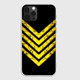 Чехол для iPhone 12 Pro Max с принтом STROGO в Тюмени, Силикон |  | геометрия | желтый цвет | золото | полосы