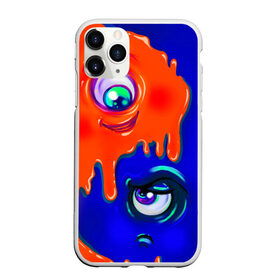 Чехол для iPhone 11 Pro Max матовый с принтом FUNNY EYES в Тюмени, Силикон |  | Тематика изображения на принте: веселые глаза | глаза | капли | краски | цвета | эмоция