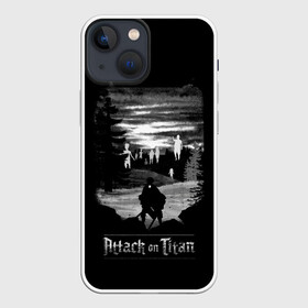 Чехол для iPhone 13 mini с принтом АТАКА ТИТАНОВ. Одинокий герой в Тюмени,  |  | anime | attack on titan | аниме | армин арлерт | атак он титан | атака на титанов | атака титанов | великаны | гарнизон | колоссальный | леви | легион разведки | лого | манга | микаса аккерман | разведкорпус