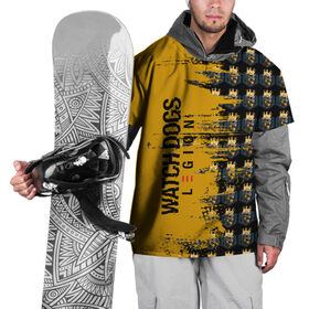 Накидка на куртку 3D с принтом Watch Dogs Legion Skulls в Тюмени, 100% полиэстер |  | 