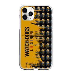 Чехол для iPhone 11 Pro Max матовый с принтом Watch Dogs Legion Skulls в Тюмени, Силикон |  | 