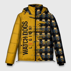 Мужская зимняя куртка 3D с принтом Watch Dogs Legion Skulls в Тюмени, верх — 100% полиэстер; подкладка — 100% полиэстер; утеплитель — 100% полиэстер | длина ниже бедра, свободный силуэт Оверсайз. Есть воротник-стойка, отстегивающийся капюшон и ветрозащитная планка. 

Боковые карманы с листочкой на кнопках и внутренний карман на молнии. | 