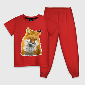 Детская пижама хлопок с принтом Лиса в Тюмени, 100% хлопок |  брюки и футболка прямого кроя, без карманов, на брюках мягкая резинка на поясе и по низу штанин
 | Тематика изображения на принте: fox | lisa | красота | лиса | лисичка | плутовка | рыжая