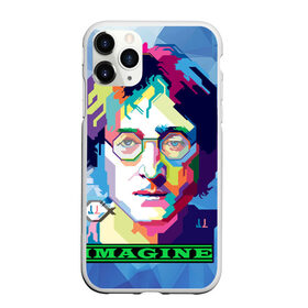 Чехол для iPhone 11 Pro Max матовый с принтом Джон Леннон Imagine в Тюмени, Силикон |  | Тематика изображения на принте: beatles | imagine | john | lennon | the beatles | битлз | битлы | группа | джон | купить | леннон | леннона | очки | рок н ролл | с группы | хиппи