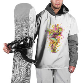 Накидка на куртку 3D с принтом Сноуборд в Тюмени, 100% полиэстер |  | Тематика изображения на принте: лыжник | сноуборд | сноубордист | спорт | спортсмен
