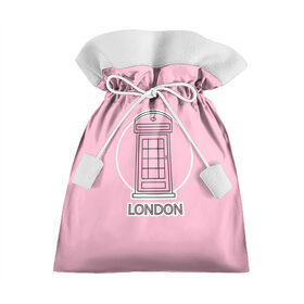 Подарочный 3D мешок с принтом Телефонная будка, London в Тюмени, 100% полиэстер | Размер: 29*39 см | box | england | london | phone | telephone | uk | англия europe | великобритания | европа | иконка | красная будка | круг | лондон | надпись | поездка | путешествие | розовый | телефон | телефонная будка