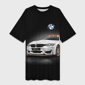Платье-футболка 3D с принтом Safety car в Тюмени,  |  | bmw | car | germany | safety | автомобиль | безопасность | бмв | германия