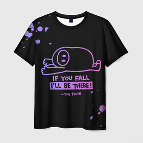 Мужская футболка 3D с принтом Fall Guys в Тюмени, 100% полиэфир | прямой крой, круглый вырез горловины, длина до линии бедер | Тематика изображения на принте: battle royale | fall | fall guys | game | games | guys | winner | батл роял | игра | игры | победитель | фалл гайс