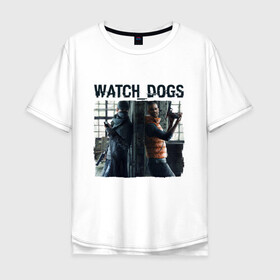 Мужская футболка хлопок Oversize с принтом Watch dogs (Z) в Тюмени, 100% хлопок | свободный крой, круглый ворот, “спинка” длиннее передней части | black viceroys | ubisoft montreal | watch dogs | watchdogs | watch_dogs | взлом | делфорд уэйд | дефолт | джей би | джей би маркович | дэмиен брэнкс | клара лилл | куинн | лаки | лис | мститель | пирс | рэймонд кинни | сторожевые п