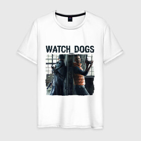 Мужская футболка хлопок с принтом Watch dogs (Z) в Тюмени, 100% хлопок | прямой крой, круглый вырез горловины, длина до линии бедер, слегка спущенное плечо. | black viceroys | ubisoft montreal | watch dogs | watchdogs | watch_dogs | взлом | делфорд уэйд | дефолт | джей би | джей би маркович | дэмиен брэнкс | клара лилл | куинн | лаки | лис | мститель | пирс | рэймонд кинни | сторожевые п