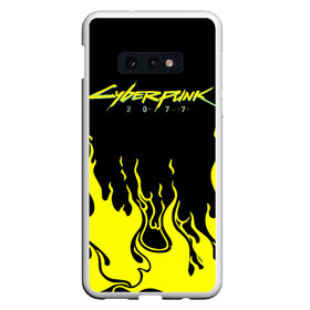 Чехол для Samsung S10E с принтом CYBERPUNK 2077 в Тюмени, Силикон | Область печати: задняя сторона чехла, без боковых панелей | cyberpunk | cyberpunk 2077 | logo | дерево | иероглифы | кеану | кеану ривз | киану | киану ривз | кибер | кибердерево | киберпанк | киберпанк 2077 | киберпанк лого | киберпанк логотип | китай | лого | ривз