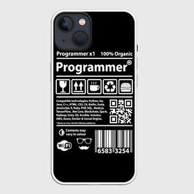 Чехол для iPhone 13 с принтом Programmer в Тюмени,  |  | google | javascript | joma | tech | инженер | информатика | код | кодирование | программирование | программист | разработка | разработчик | технология