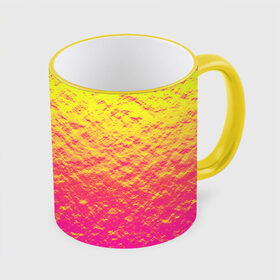 Кружка с принтом Яркий закат в Тюмени, керамика | ёмкость 330 мл | abstraction | casual | gradient | hot | yellow | абстракция | блестящий | блики | вода | волны | градиент | закат | золотистый | краска | красочный | небеса | неоновый | облака | пастельный | пляж | рассвет | сияние