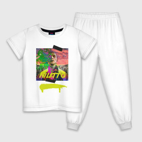 Детская пижама хлопок с принтом Niletto в Тюмени, 100% хлопок |  брюки и футболка прямого кроя, без карманов, на брюках мягкая резинка на поясе и по низу штанин
 | niletto | краш | любимка niletto | нилето