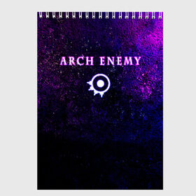 Скетчбук с принтом Arch Enemy. Neon logo в Тюмени, 100% бумага
 | 48 листов, плотность листов — 100 г/м2, плотность картонной обложки — 250 г/м2. Листы скреплены сверху удобной пружинной спиралью | archenemy | band | bodom | deathmetal | electroguitars | guitars | hard rock | legends | metal | metalhead | progressive | rock | rock legends | rockon | shred | trash | гитары | метал | металхед | рок | рок легенды | рокконцерт | тяжеляк | хардрок