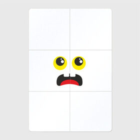 Магнитный плакат 2Х3 с принтом Испуганное лицо в Тюмени, Полимерный материал с магнитным слоем | 6 деталей размером 9*9 см | большие глаза | испуг | испуганное лицо | смайлик | стикер