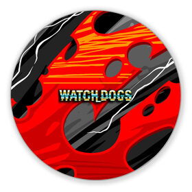 Коврик для мышки круглый с принтом Watch Dogs Recing в Тюмени, резина и полиэстер | круглая форма, изображение наносится на всю лицевую часть | dogs | legion | logo | text | watch | взлом | игра | легион | лого | символ | текст | хак | хакер | хакеры
