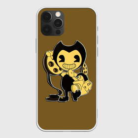 Чехол для iPhone 12 Pro Max с принтом Bendy And The Ink Machine в Тюмени, Силикон |  | bendy | bendy and the ink machine | бенди | бени | бенни | бэнди | детская | детям | игра | капли | компьютерная игра | краска | машина | подтеки | ужастик | чернила | чернильная