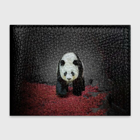 Обложка для студенческого билета с принтом ПАНДА в Тюмени, натуральная кожа | Размер: 11*8 см; Печать на всей внешней стороне | panda | большая | в зоопарке | забавная | медведь | милая | панда | пандочка
