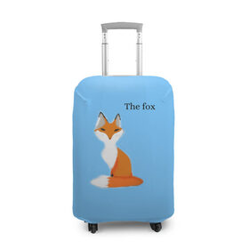 Чехол для чемодана 3D с принтом The fox в Тюмени, 86% полиэфир, 14% спандекс | двустороннее нанесение принта, прорези для ручек и колес | fox | the fox | лиса