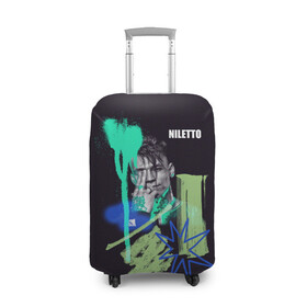 Чехол для чемодана 3D с принтом Niletto в Тюмени, 86% полиэфир, 14% спандекс | двустороннее нанесение принта, прорези для ручек и колес | niletto | краш | любимка niletto | нилето