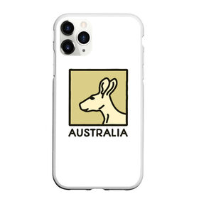 Чехол для iPhone 11 Pro матовый с принтом Australia в Тюмени, Силикон |  | australia | австралия | животные | кенгуру | страны