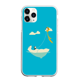 Чехол для iPhone 11 Pro Max матовый с принтом ОБИТАТЕЛИ АНТАРКТИКИ в Тюмени, Силикон |  | белый медведь | воздушный змей | детский рисунок | мультяшный персонаж | небо голубое | облака | пингвин | рисунок