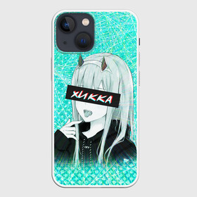 Чехол для iPhone 13 mini с принтом Zero Two Хикка в Тюмени,  |  | darling | darling in the franxx | hikka | zero two | вайфу | зеро ту | код 002 | любимый во франксе | франкс | хикка