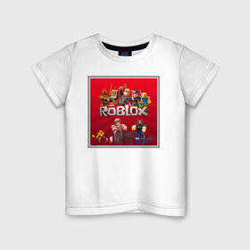 Детская футболка хлопок с принтом Roblox в Тюмени, 100% хлопок | круглый вырез горловины, полуприлегающий силуэт, длина до линии бедер | roblox | studio | игра | игрок | игроман | купить | роблокс
