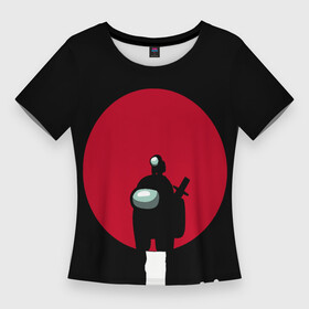 Женская футболка 3D Slim с принтом Among Us самураи в Тюмени,  |  | among | among us | brawl stars | impostor | naruto | us | аниме | итачи | наруто | с among us | с эмонг ас | учиха | эмонг | эмонг ас