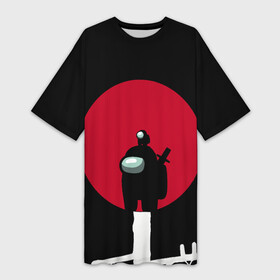 Платье-футболка 3D с принтом Among Us самураи в Тюмени,  |  | among | among us | brawl stars | impostor | naruto | us | аниме | итачи | наруто | с among us | с эмонг ас | учиха | эмонг | эмонг ас
